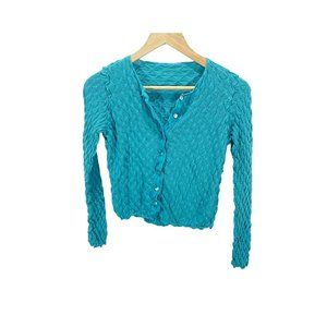 Teal Cable Knit Women's Sweater